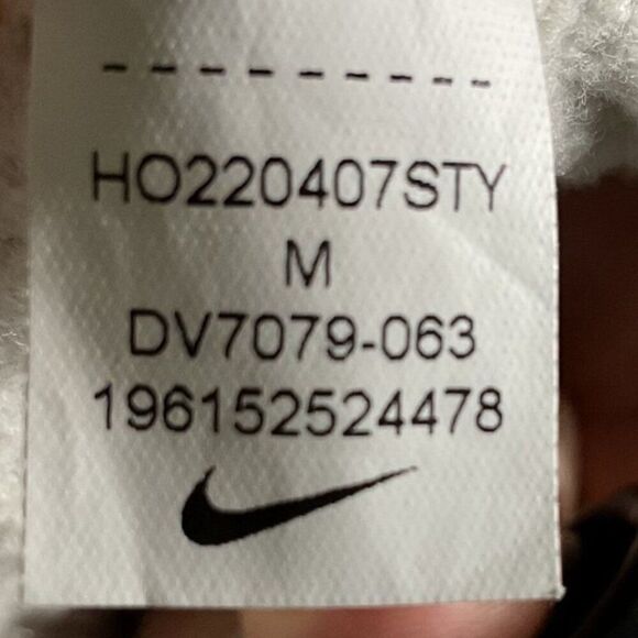 Nike Women's Grey Hoodie, Medium, Drawstring, 80% cotton/20% poly - Picture 8 of 8